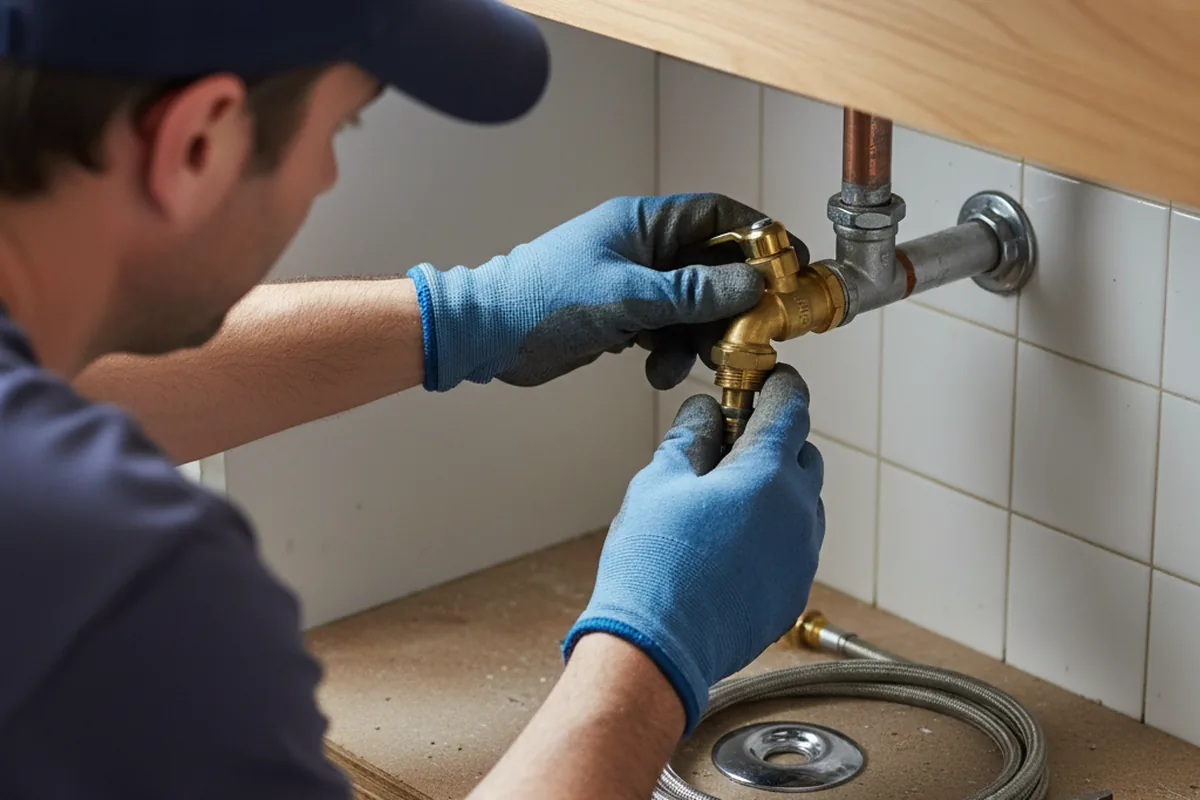 Shutoff valve and fitting work during Repiping in Urbana